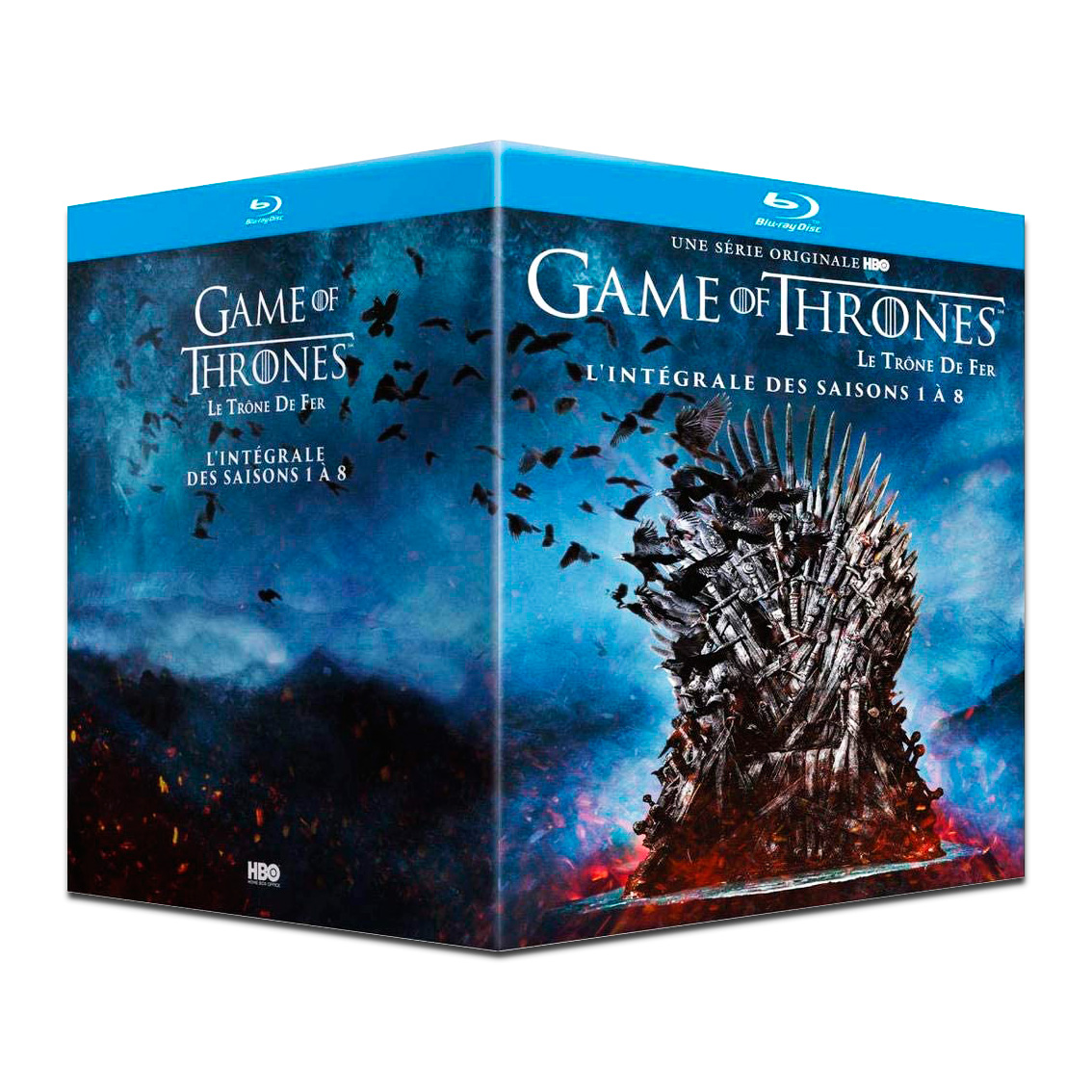 Coffret de la série originale Game of Thrones (Le Trône de Fer) comprenant l'intégrale des Saisons 1 à 8
