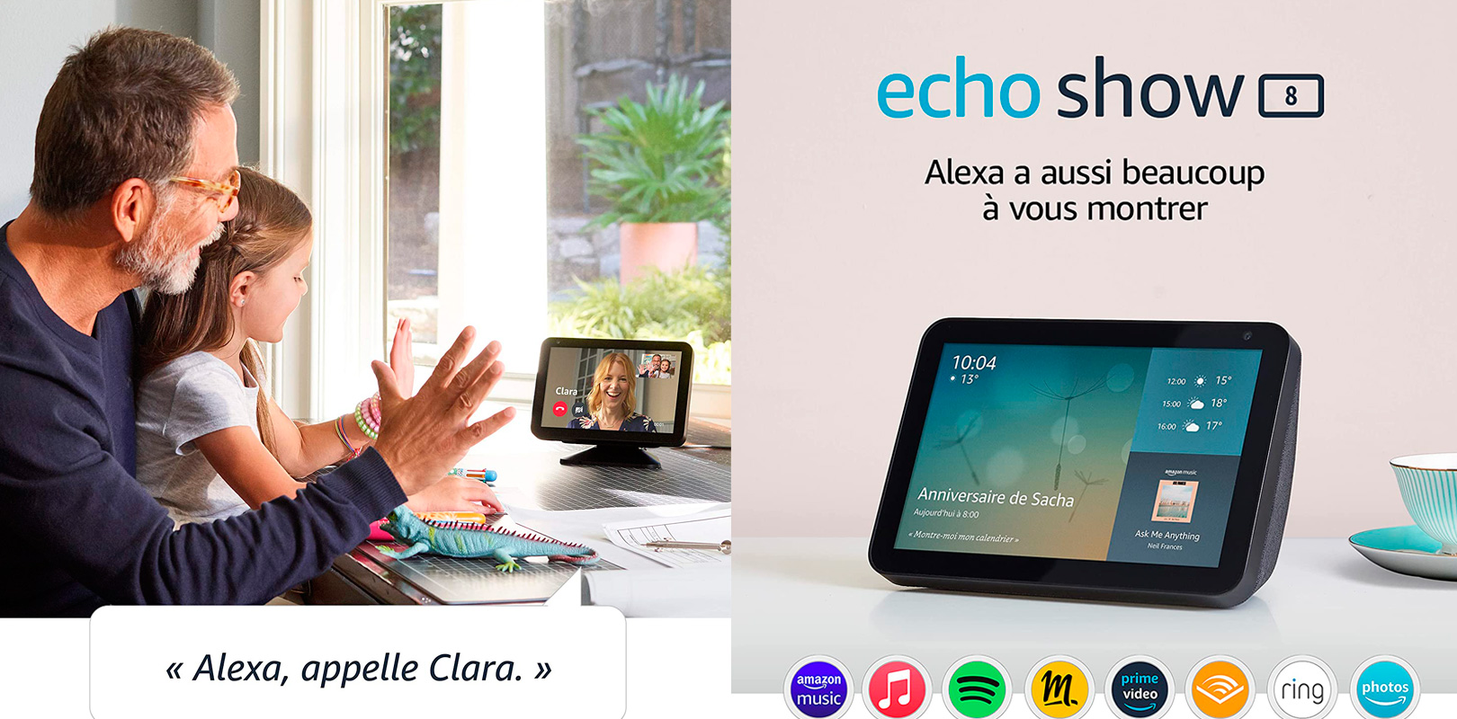 Echo Show 8 Écran connecté avec Alexa 