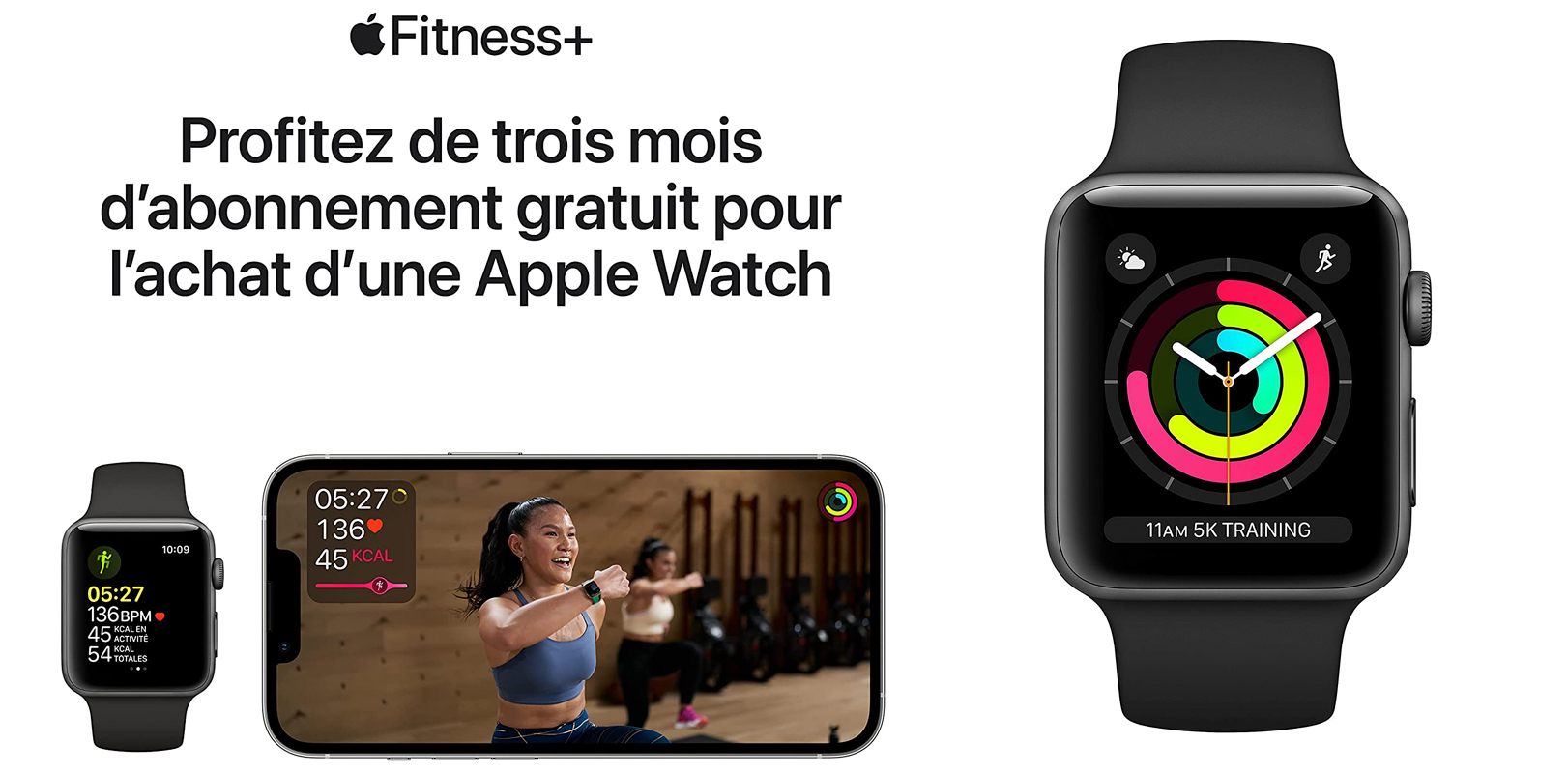 Apple Watch Series 3 GPS Montre Connectée Sport Fitness