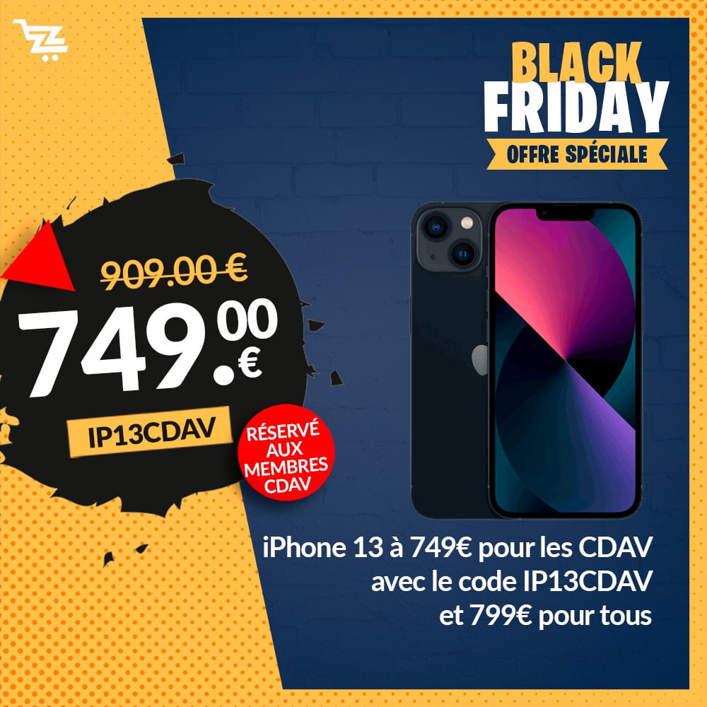 Offre iPhone 13 Réservée aux Membres Cdiscount à Volonté