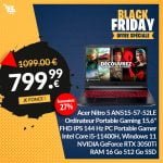 Acer Nitro 5 AN515-57-52LE PC Portable Gamer 15,6 Pouces