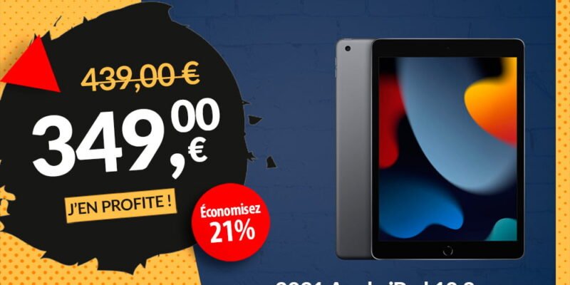 Black Friday Week 9 2021 Apple iPad 10.2 pouces 64 Go