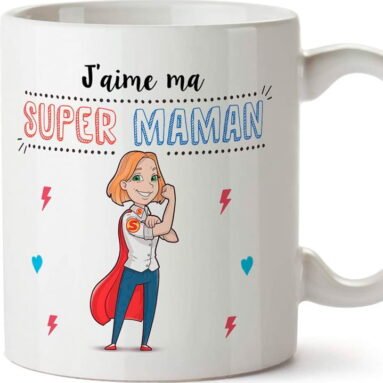 Mug Tasse en Céramique J’aime ma SUPER MAMAN